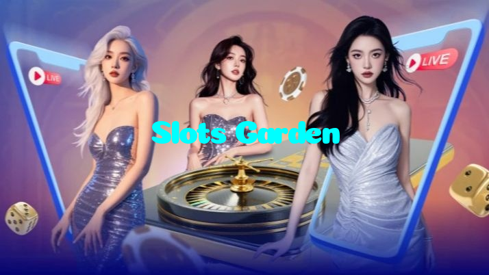 Slots Garden casino presented on mobile device in Pakistan with slots and live games